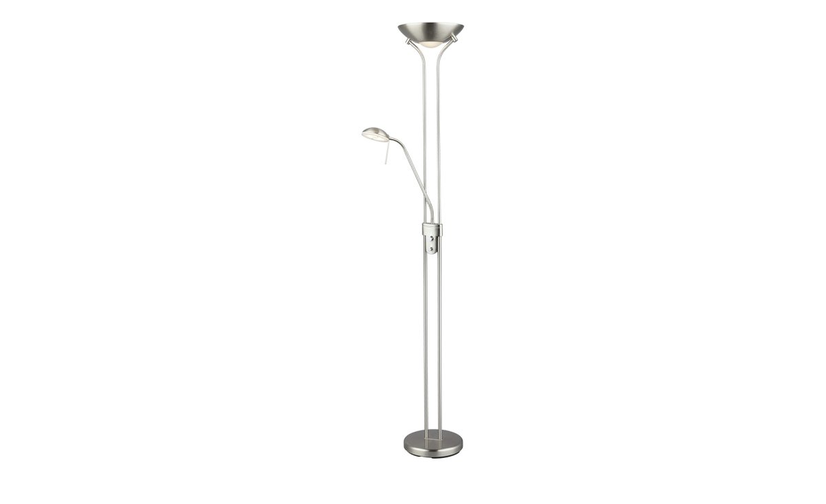 KHG LED-Deckenfluter, 2-flammig, silberfarben ¦ silber Ø: 25.4 Lampen & Leuchten > Innenleuchten > Stehlampen – Höffner