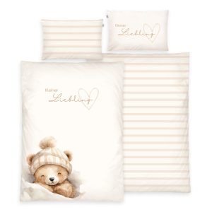 babybest® Bettwäsche-Set ‘Kleiner Liebling’ – 100×135 cm, Renforcé