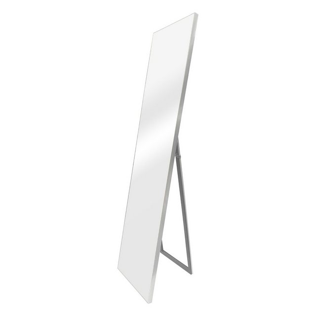 en.casa Standspiegel, “Barletta” Ganzkörperspiegel 150×35 cm Ankleidespiegel neigbar rechteckig Silber – Bild 2